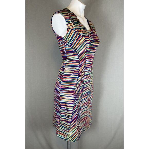 Title Nine Dream Dress Athletic Fit 
 Striped Fun Colorful Size Small Excellent - Picture 3 of 13